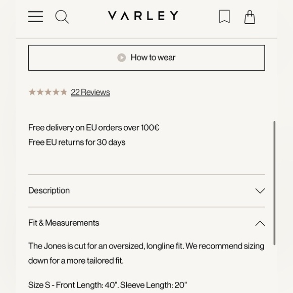 🐻 Varley Jones Sherpa Coat Small • HOCH • NWT • Sold Out” - Picture 15 of 16